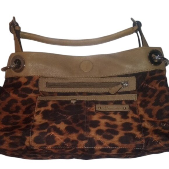 B.Makowsky Tan Leather Shoulder Bag GUC - Picture 6 of 8